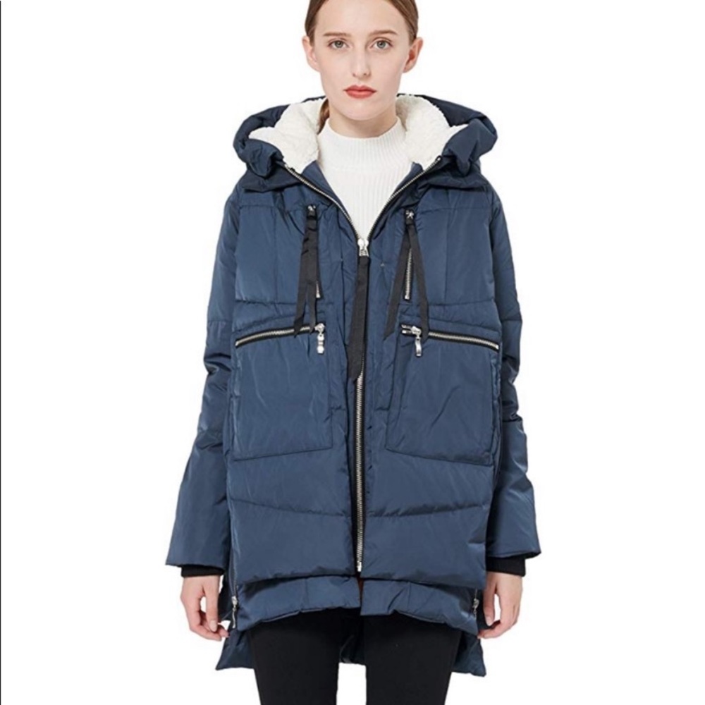 Orolay Navy blue down jacket